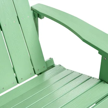 Trädgårdsbänk Adirondack 125 cm - Grön - Utemöbler - Utesoffor & bänkar - Trädgårdssoffa