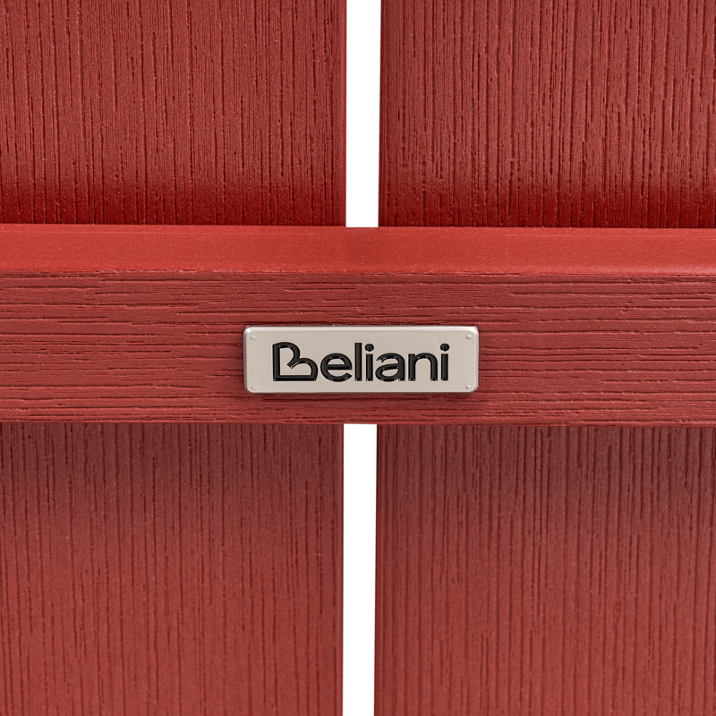 Trädgårdsbänk Adirondack 125 cm - Röd - Utemöbler - Utesoffor & bänkar - Trädgårdssoffa