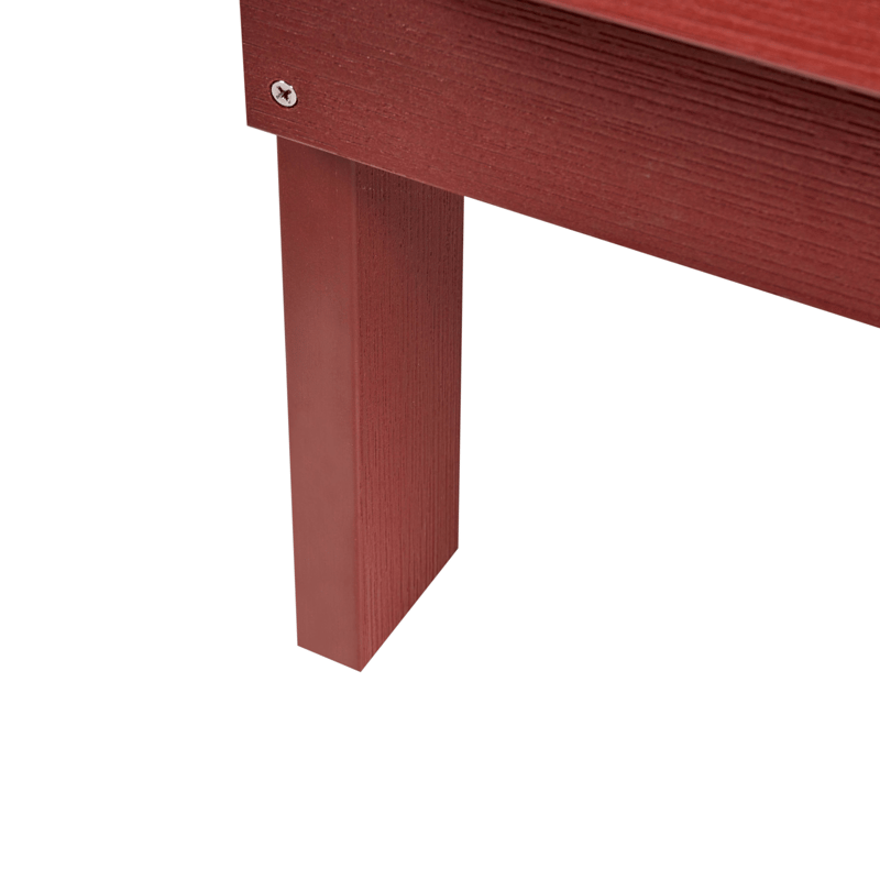 Trädgårdsbänk Adirondack 125 cm - Röd - Utemöbler - Utesoffor & bänkar - Trädgårdssoffa