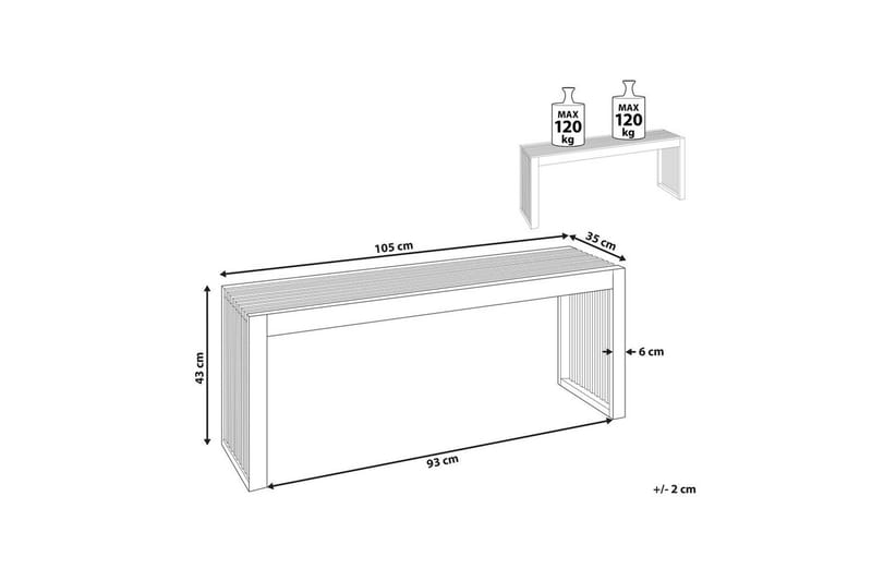 Trädgårdsbänk Bellano - Utemöbler - Utesoffor & bänkar - Trädgårdsbänkar