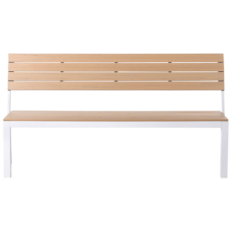 Trädgårdsbänk Como 174 cm - Beige/Vit - Utemöbler - Utesoffor & bänkar - Trädgårdssoffa