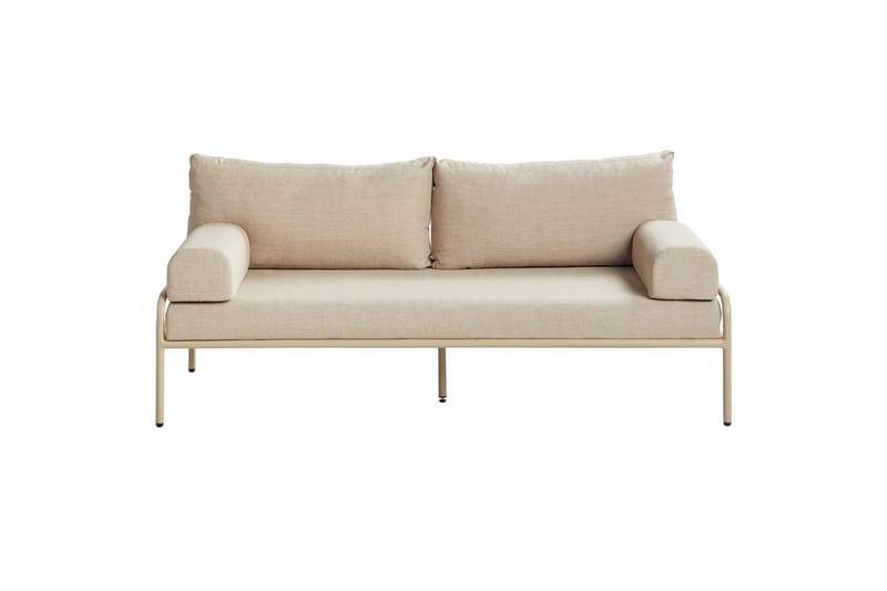 Trädgårdsbänk med dyna Solofra