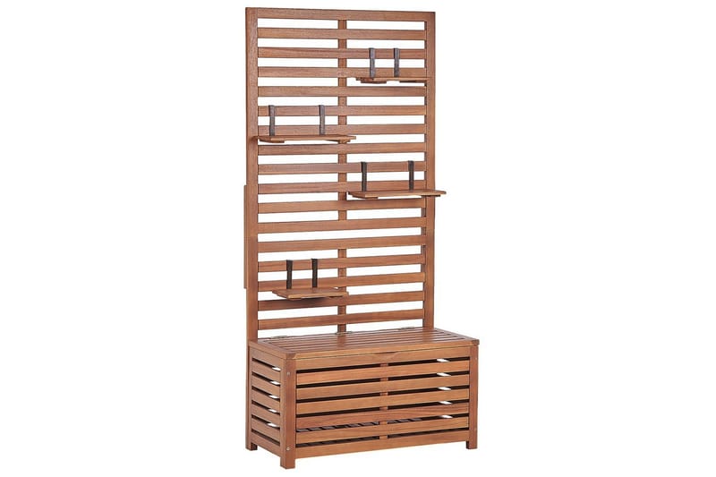 Trädgårdsbänk med väggpanel Matino - Utemöbler - Utesoffor & bänkar - Trädgårdssoffa