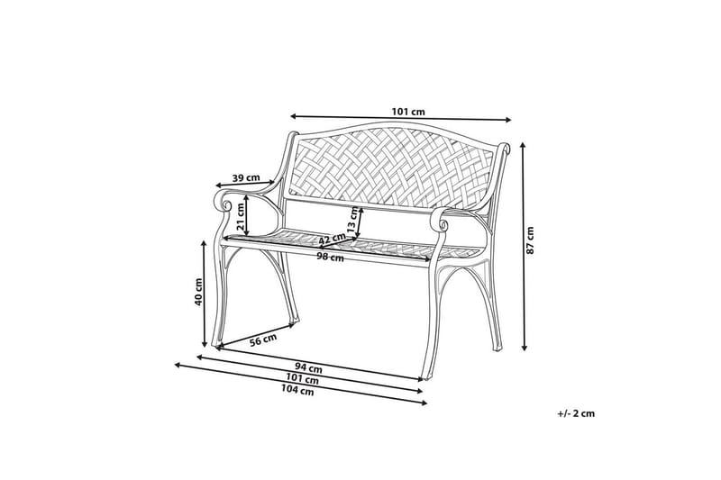 Trädgårdsbänk Staggia - Utemöbler - Utesoffor & bänkar - Trädgårdssoffa
