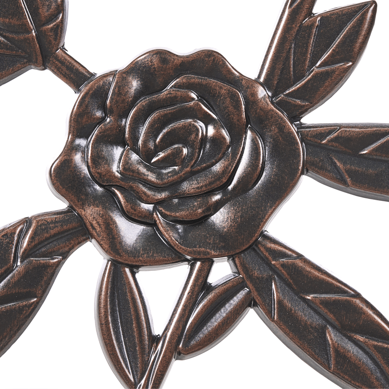 Trädgårdsbänk Piura 88 cm Aluminum - Brun - Utemöbler - Utesoffor & bänkar - Trädgårdssoffa