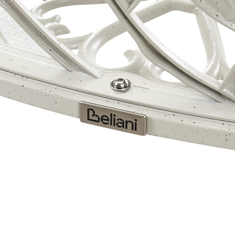 Trädgårdsbänk Piura 88 cm Aluminum - Vit - Utemöbler - Utesoffor & bänkar - Trädgårdssoffa