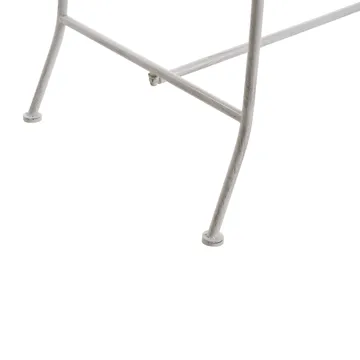 Trädgårdsbänk Pavia 146 cm Järn - Vit - Utemöbler - Utesoffor & bänkar - Trädgårdssoffa