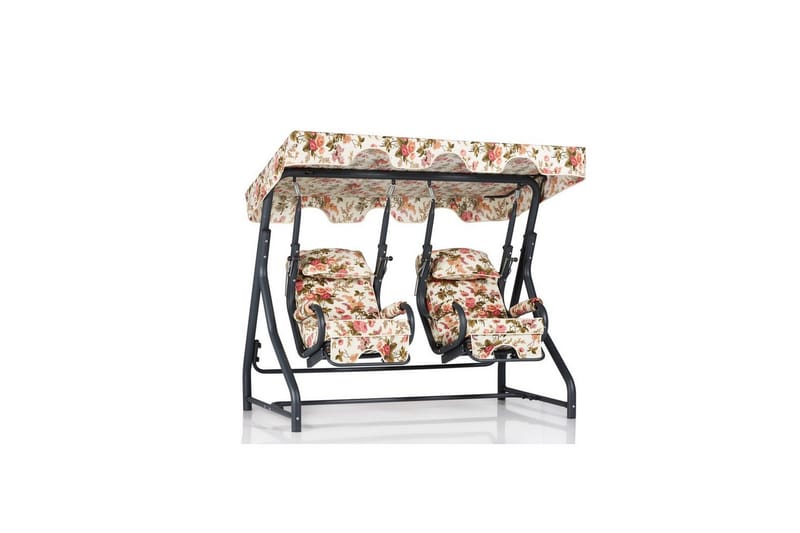 Trädgårdsdubbelgunga Bhika Flerfärgad - Flerfärgad - Utemöbler - Utesoffor & bänkar - Hängsoffor