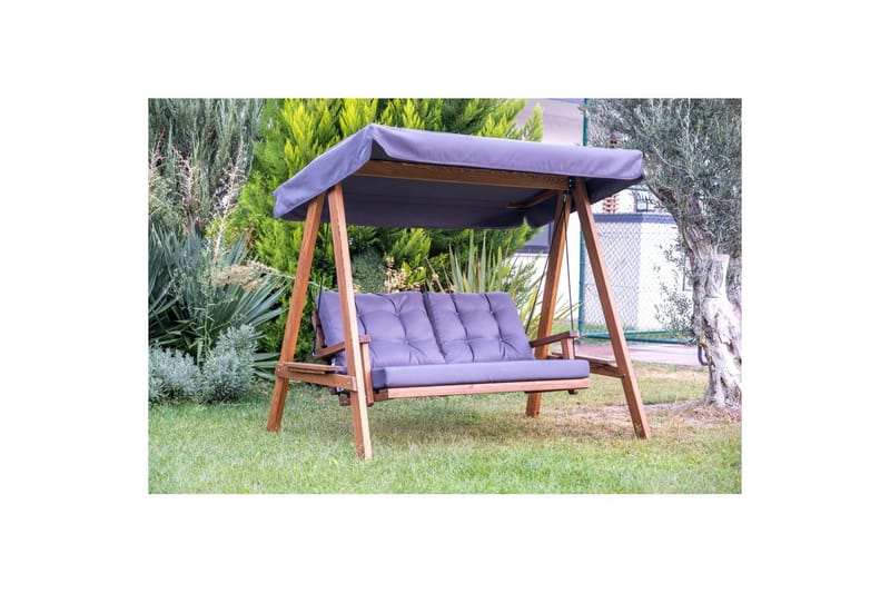Trädgårdsdubbelgunga Taharoa Antracit - Antracit - Utemöbler - Utesoffor & bänkar - Hängsoffor
