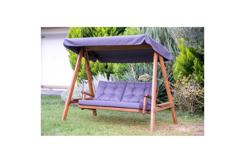 Trädgårdsdubbelgunga Taharoa Antracit - Antracit - Utemöbler - Utesoffor & bänkar - Hängsoffor
