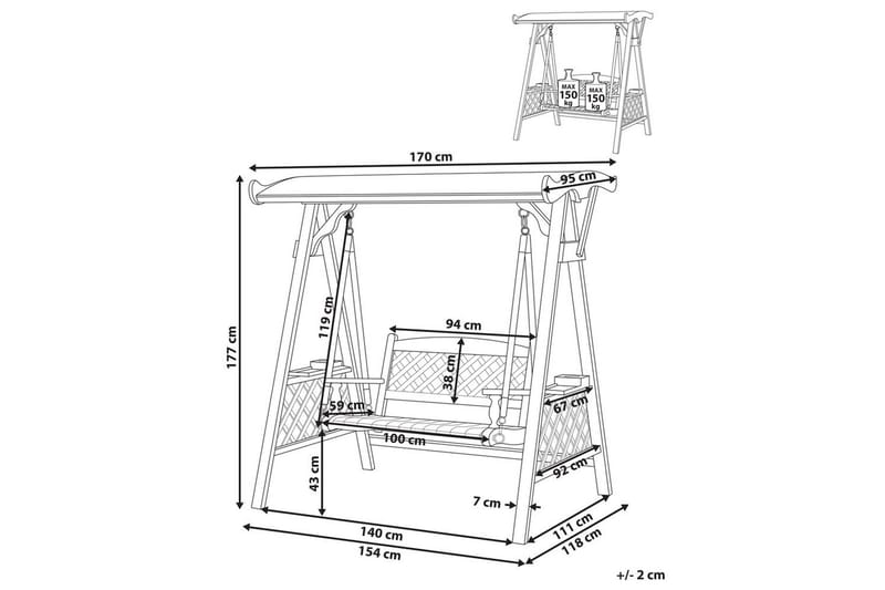 Trädgårdsgunga Senarica - Utemöbler - Utesoffor & bänkar - Hängsoffor
