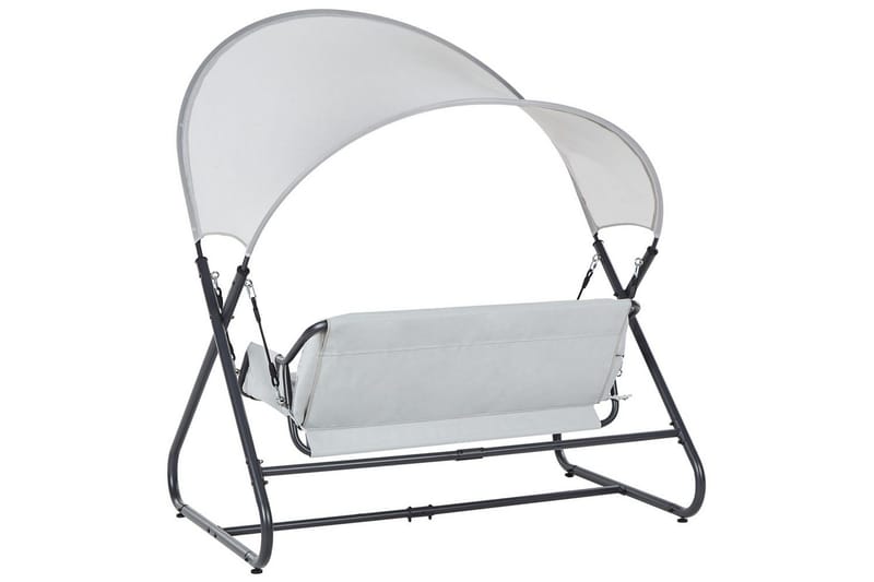 Trädgårdsgunga Solagna - Ljusgrå, 168x113x187 cm - Utemöbler - Utesoffor & bänkar - Hängsoffor