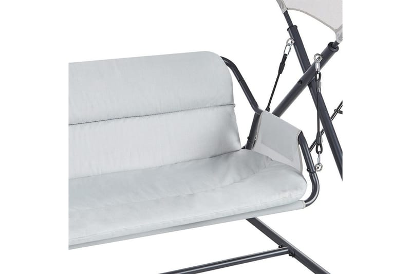 Trädgårdsgunga Solagna - Ljusgrå, 168x113x187 cm - Utemöbler - Utesoffor & bänkar - Hängsoffor