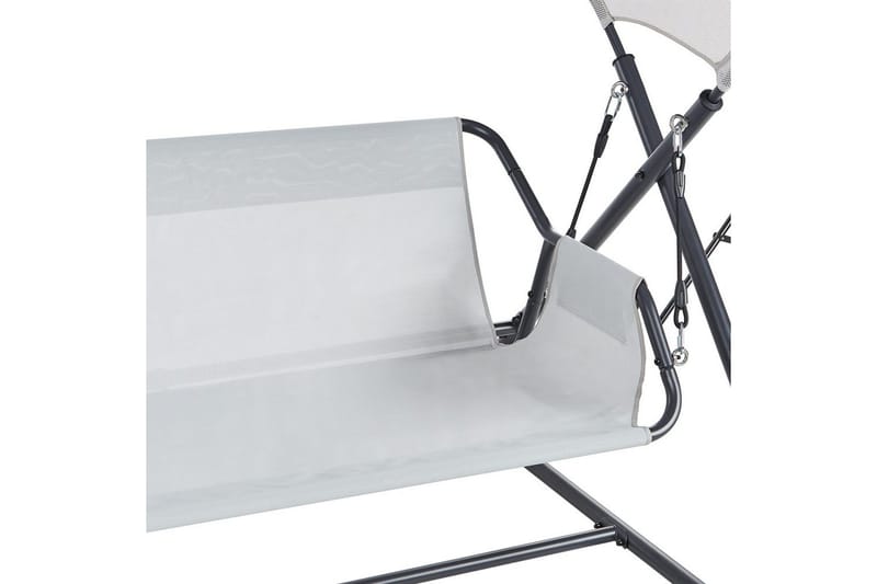 Trädgårdsgunga Solagna - Ljusgrå, 168x113x187 cm - Utemöbler - Utesoffor & bänkar - Hängsoffor