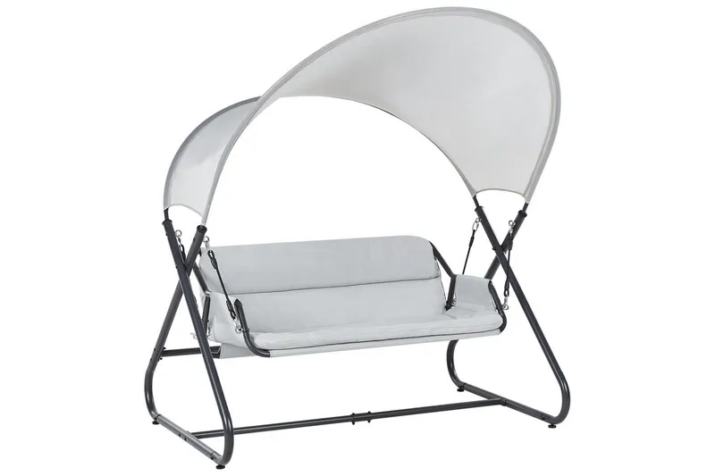 Trädgårdsgunga Solagna, Ljusgrå, 168x113x187 cm