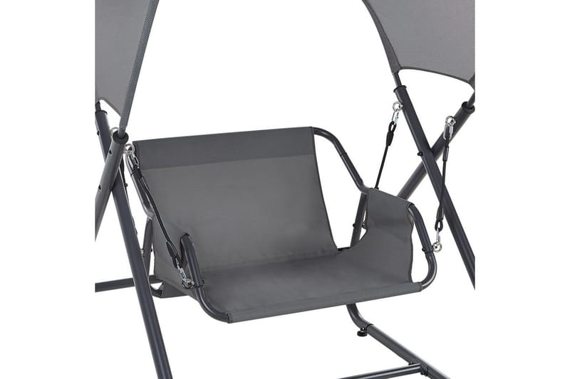 Trädgårdsgunga Solagna - Mörkgrå, 114x117x182 cm - Utemöbler - Utesoffor & bänkar - Hängsoffor