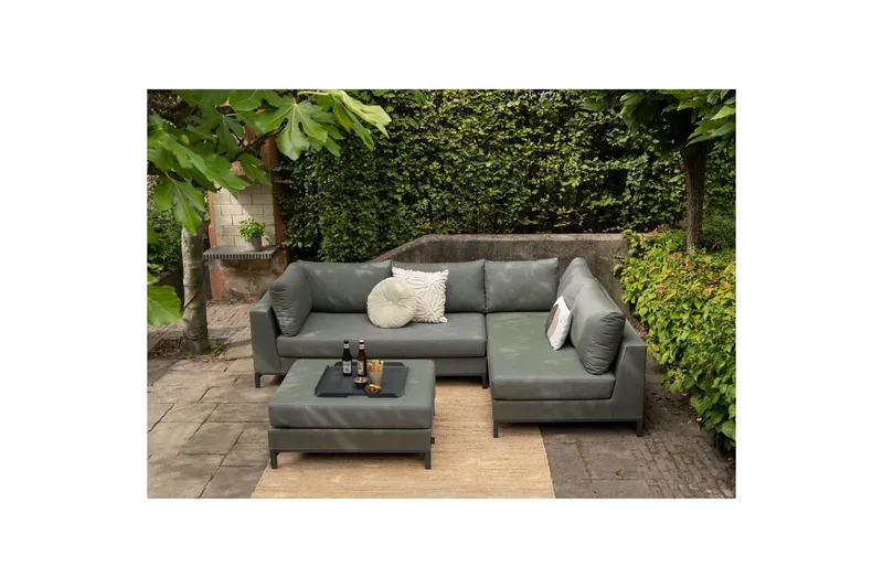 Trädgårdsloungeset Sicilien - Grön, Höger - Utemöbler - Utesoffor & bänkar - Loungesoffa