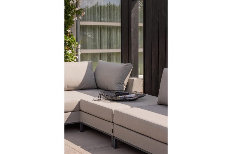Trädgårdsloungeset Sicilien - Taupe, Vänster - Utemöbler - Utesoffor & bänkar - Loungesoffa