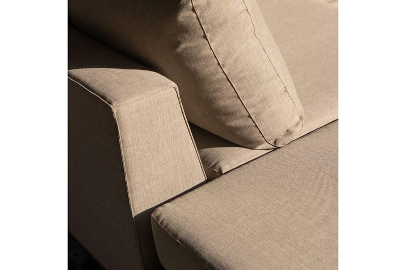 Trädgårdsloungeset Sicilien - Taupe, Vänster - Utemöbler - Utesoffor & bänkar - Loungesoffa