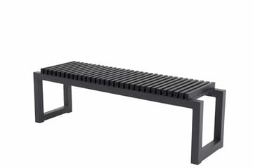 Athena Bänk Utomhus 140 cm - Svart - Utemöbler - Utesoffor & bänkar - Trädgårdsbänkar