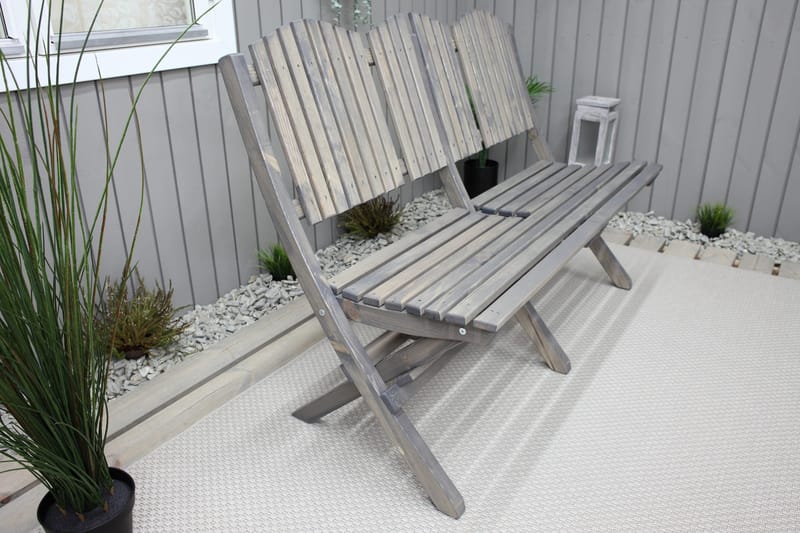 Delpino Utesoffa - Grå - Utemöbler - Utesoffor & bänkar - Trädgårdssoffa