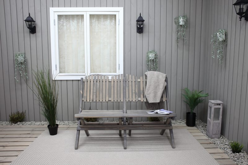 Delpino Utesoffa - Grå - Utemöbler - Utesoffor & bänkar - Trädgårdssoffa