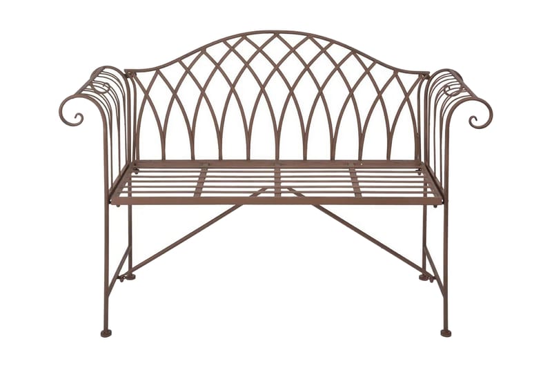 Esschert Design Trädgårdsbänk metall i Old English-stil - Trädgårdssoffa