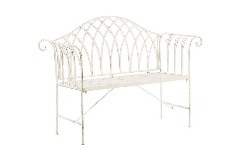 Estadilla Trädgårdsbänk - Vit - Utemöbler - Utesoffor & bänkar - Trädgårdssoffa