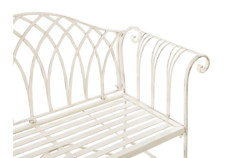 Estadilla Trädgårdsbänk - Vit - Utemöbler - Utesoffor & bänkar - Trädgårdssoffa