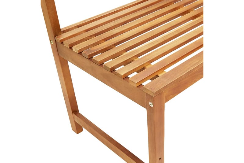 HörnBänk Utomhus 140 cm massivt akaciaträ - Brun - Utemöbler - Utesoffor & bänkar - Trädgårdssoffa