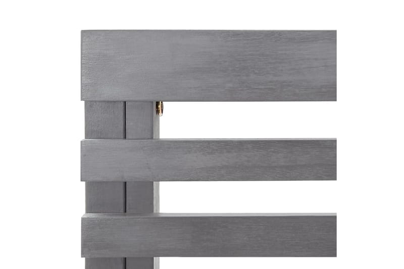 HörnBänk Utomhus grå 140 cm massivt akaciaträ - Grå - Utemöbler - Utesoffor & bänkar - Trädgårdssoffa