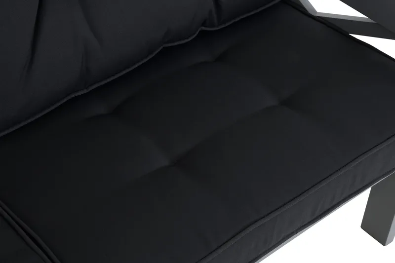 Husarn Utebänk med Dyna Matt Grå - KWA - Utemöbler - Utesoffor & bänkar - Trädgårdssoffa