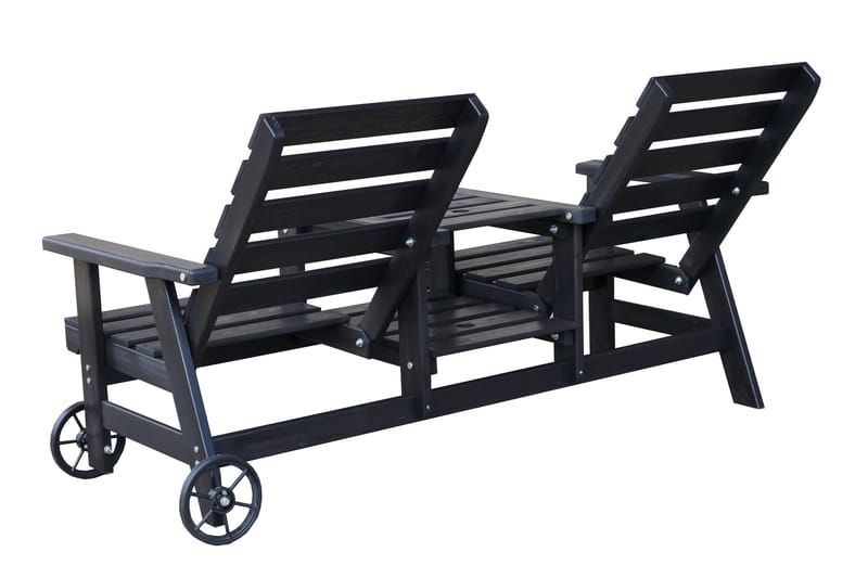 KIngdom Utebänk 177 cm - Svart - Utemöbler - Utesoffor & bänkar - Trädgårdssoffa