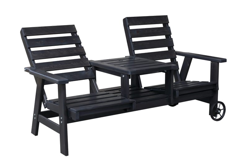 KIngdom Utebänk 177 cm, Svart