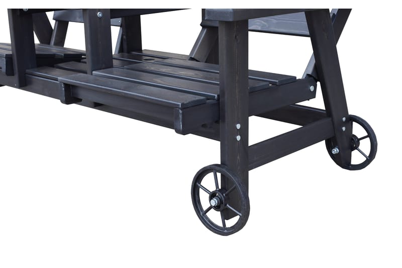 KIngdom Utebänk 177 cm - Svart - Utemöbler - Utesoffor & bänkar - Trädgårdssoffa