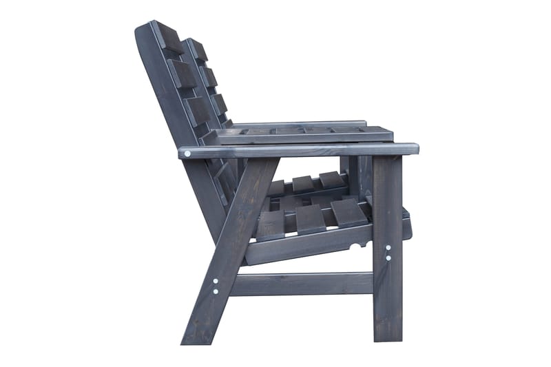 KIngdom Utebänk 177 cm - Svart - Utemöbler - Utesoffor & bänkar - Trädgårdssoffa