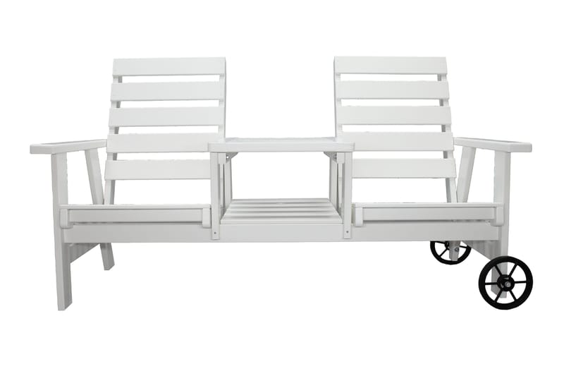 KIngdom Utebänk 177 cm - Vit - Utemöbler - Utesoffor & bänkar - Trädgårdssoffa
