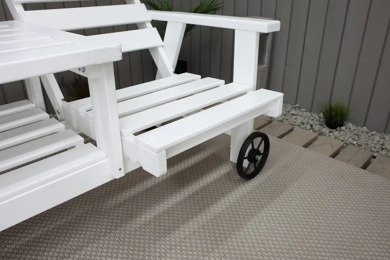 KIngdom Utebänk 177 cm - Vit - Utemöbler - Utesoffor & bänkar - Trädgårdssoffa