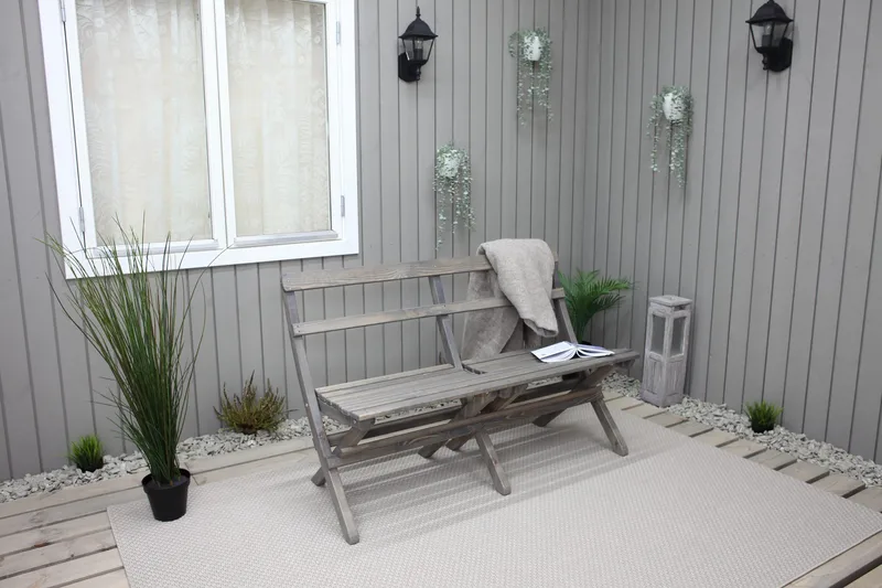 Larios Utebänk 130 cm - Grå - Utemöbler - Utesoffor & bänkar - Trädgårdssoffa
