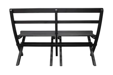 Larios Utebänk 130 cm - Svart - Utemöbler - Utesoffor & bänkar - Trädgårdssoffa