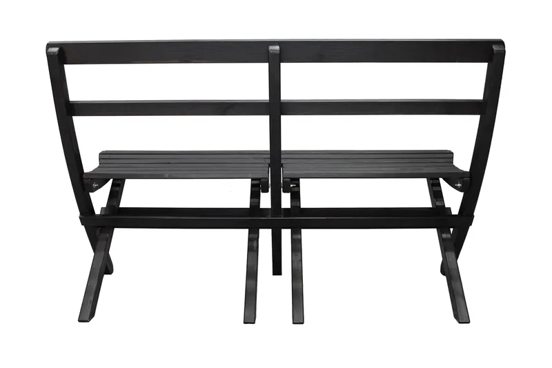 Larios Utebänk 130 cm - Svart - Utemöbler - Utesoffor & bänkar - Trädgårdssoffa