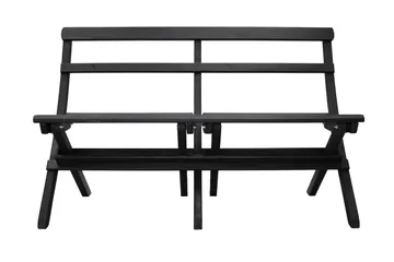 Larios Utebänk 130 cm - Svart - Utemöbler - Utesoffor & bänkar - Trädgårdssoffa