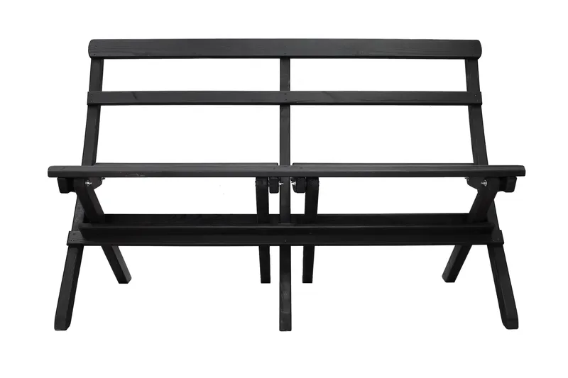 Larios Utebänk 130 cm - Svart - Utemöbler - Utesoffor & bänkar - Trädgårdssoffa