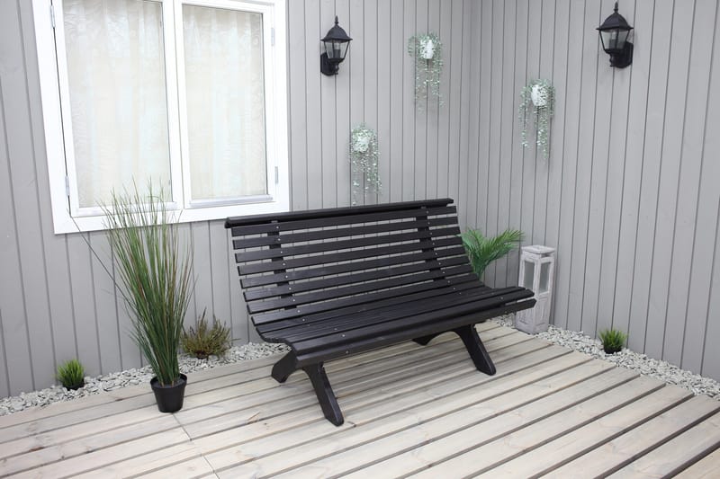Norvald Bänk Utomhus - Kaffesvart - Utemöbler - Utesoffor & bänkar - Trädgårdssoffa