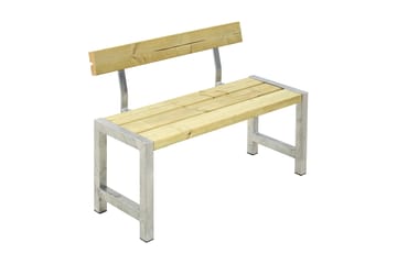 PLUS CaféBänk Utomhus med Ryggstöd 127 cm Tryckimpregnerat