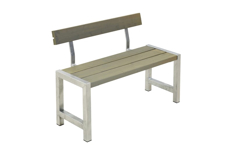 PLUS CaféBänk Utomhus med Ryggstöd 127 cm - Utemöbler - Utesoffor & bänkar - Trädgårdssoffa