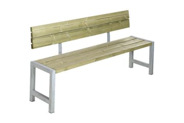 PLUS Melvin PlankBänk Utomhus med Ryggstöd 176 cm