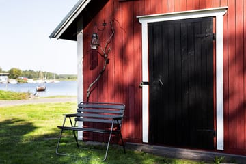 Retro 322 2-sits Bänk Utomhus Svart/Grå - Varax - Utemöbler - Utesoffor & bänkar - Trädgårdssoffa