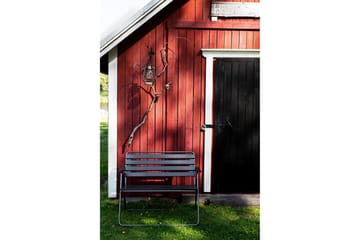 Retro 322 2-sits Bänk Utomhus Svart/Grå - Varax - Utemöbler - Utesoffor & bänkar - Trädgårdssoffa