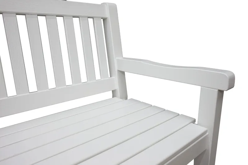 Rimforsa Trädgårdssoffa - Vitlaserad Furu - Utemöbler - Utesoffor & bänkar - Trädgårdssoffa